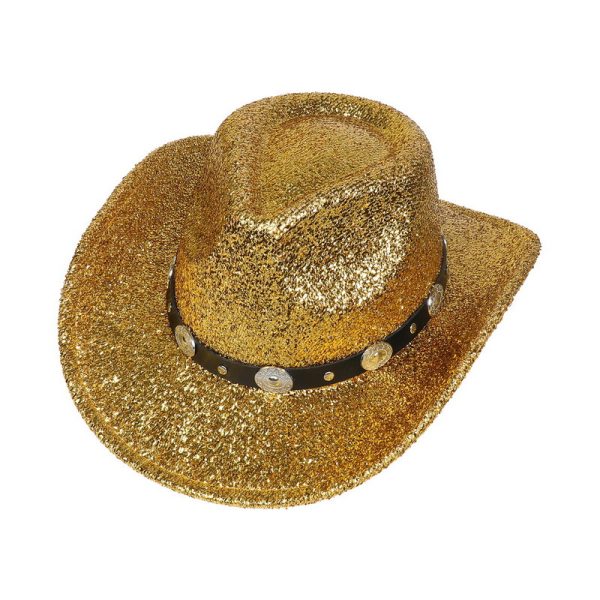 cowboy hats formal Panama hat light up designer bright silk cap western felt custom cap wholesale caps - Image 3