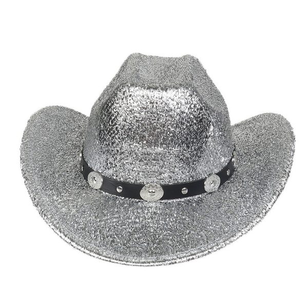 cowboy hats formal Panama hat light up designer bright silk cap western felt custom cap wholesale caps - Image 5
