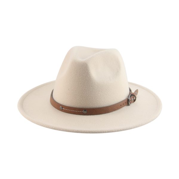 wide brim panama hat fitted hat dad  fedora formal caps designer custom suede cap sun visor wholesale hats - Image 2