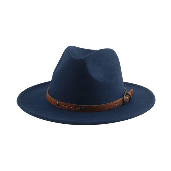 wide brim panama hat fitted hat dad  fedora formal caps designer custom suede cap sun visor wholesale hats - Image 3