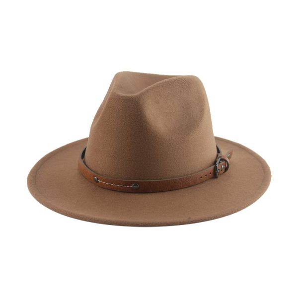 wide brim panama hat fitted hat dad  fedora formal caps designer custom suede cap sun visor wholesale hats - Image 4