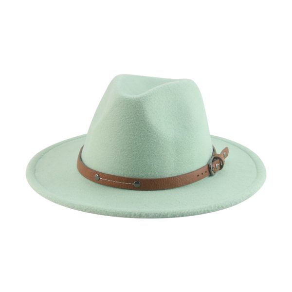 wide brim panama hat fitted hat dad  fedora formal caps designer custom suede cap sun visor wholesale hats - Image 6