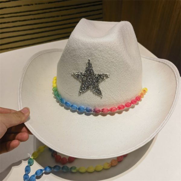 cowboy western hats cool custom color caps hijab anime hip hop hat colorful wholesale 2024 hats designer cap - Image 4
