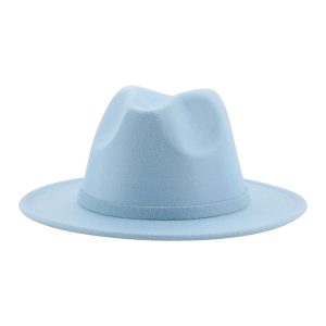 solid color panama hat plaid custom top church cap formal suede hats wholesale 2024 felt cowboy hats