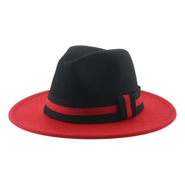 felt panama caps winter hats with custom logo fitted party hat wholesale fedora suede top hats western cap - Image 3