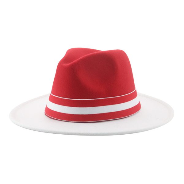felt panama caps winter hats with custom logo fitted party hat wholesale fedora suede top hats western cap - Image 5