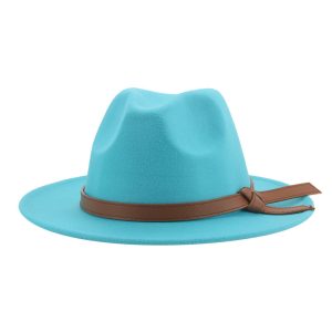 western cowboy panama hats fedora formal church hat designer suede felt caps wholesale top vintage cap