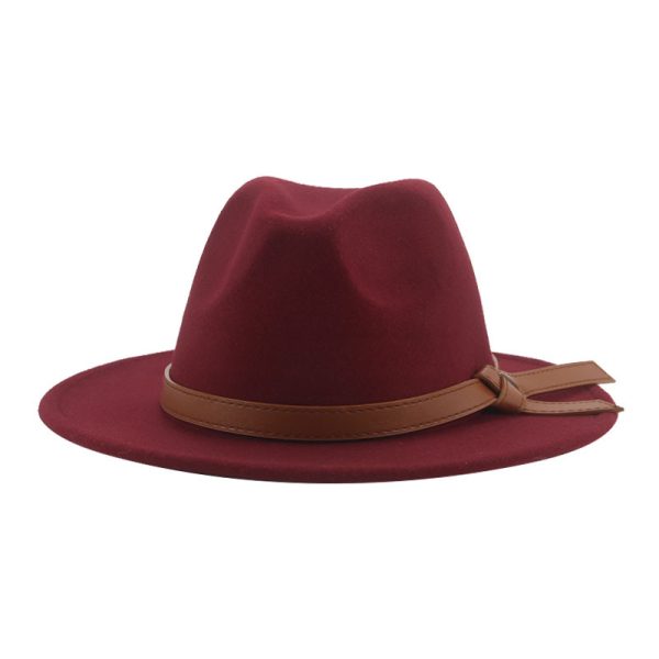 western cowboy panama hats fedora formal church hat designer suede felt caps wholesale top vintage cap - Image 3