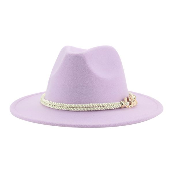 church designer suede hats western cowboy panama hats custom color wholesale top felt caps fedora hats - Image 2