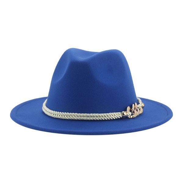church designer suede hats western cowboy panama hats custom color wholesale top felt caps fedora hats - Image 3