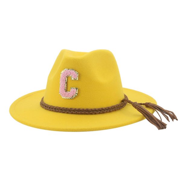 western cowboy panama hats wholesale embroidery logo hat unisex felt top caps fedora hats colorful cap - Image 3