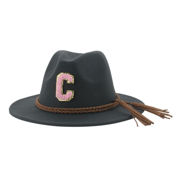 western cowboy panama hats wholesale embroidery logo hat unisex felt top caps fedora hats colorful cap - Image 5