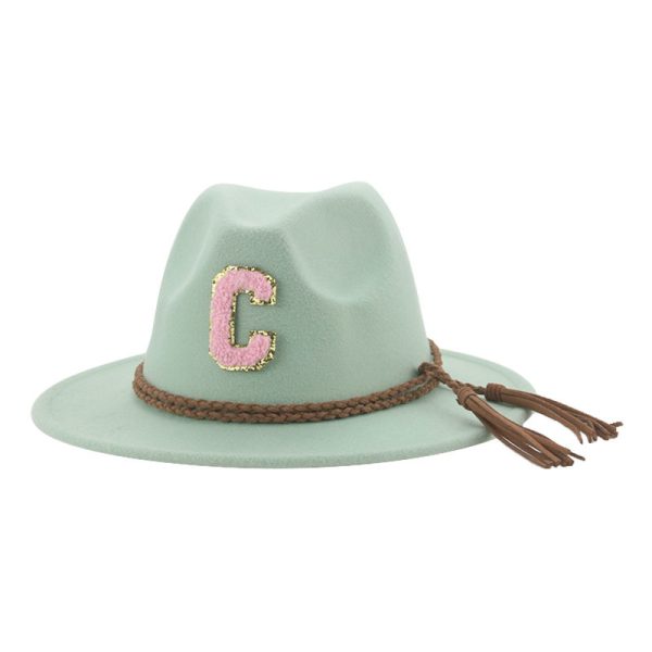western cowboy panama hats wholesale embroidery logo hat unisex felt top caps fedora hats colorful cap - Image 6