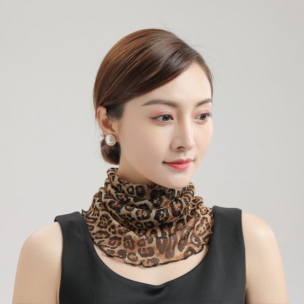 Summer wholesale Printed Silk sun protection mask women fashion anti-ultraviolet multi-purpose neck scarf snood scarf - Image 4