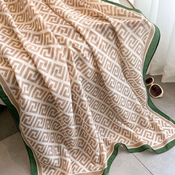 Custom spring and autumn long scarf square scarf & handkerchiefs fashion shawl warm Ethnic Style scarf for women - Image 4