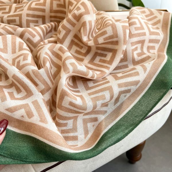 Custom spring and autumn long scarf square scarf & handkerchiefs fashion shawl warm Ethnic Style scarf for women - Image 5