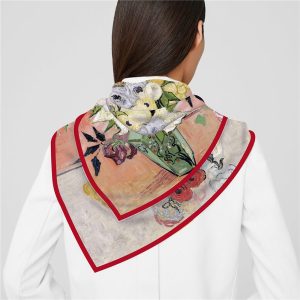 wholesale silk scarf for women custom twill bag silk scarf multipurpose silk fabric for scarves