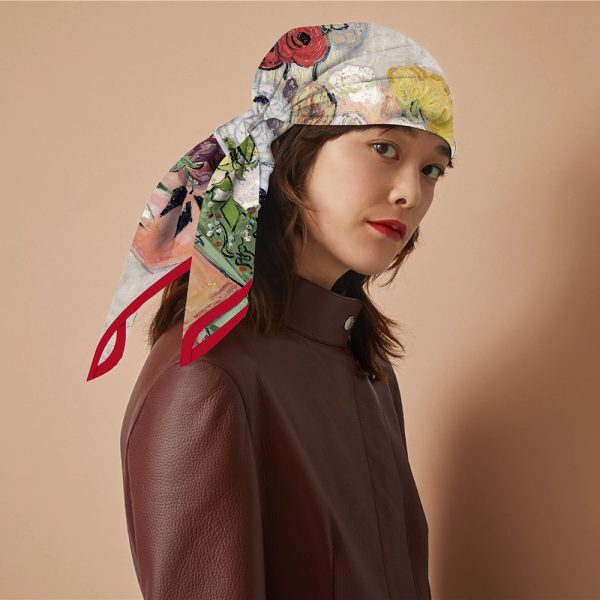 wholesale silk scarf for women custom twill bag silk scarf multipurpose silk fabric for scarves - Image 6