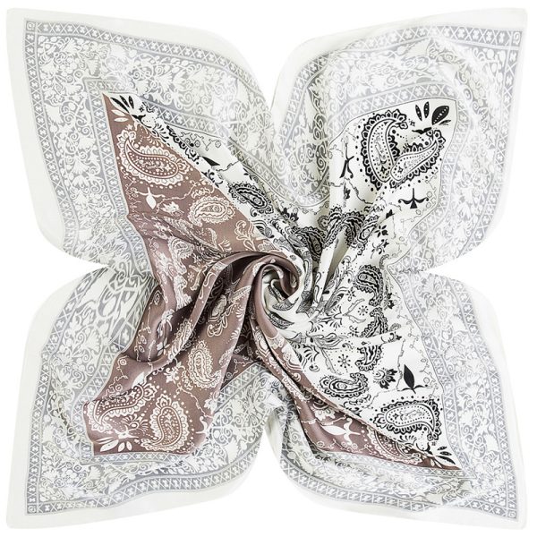 wholesale colorful silk men scarves for women silk head scarf custom luxury metallic silk scarves - Image 3