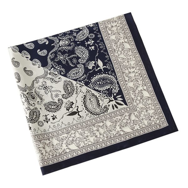 wholesale colorful silk men scarves for women silk head scarf custom luxury metallic silk scarves - Image 5