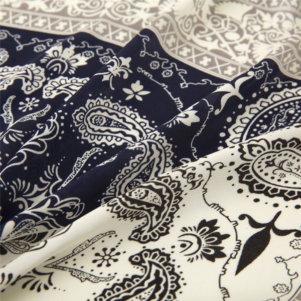 wholesale colorful silk men scarves for women silk head scarf custom luxury metallic silk scarves - Image 6