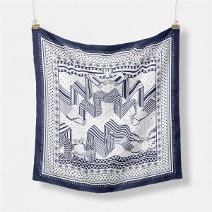 wholesale 53*53 cm custom logo and pattern silk scarf women head silk stain scarves soft popular silk scarf