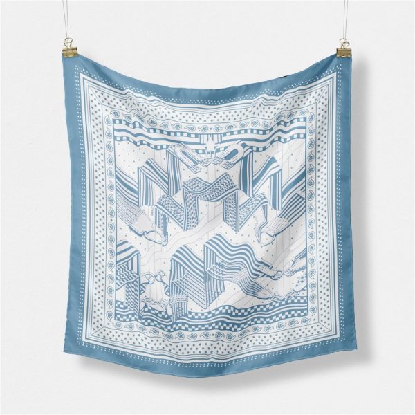 wholesale 53*53 cm custom logo and pattern silk scarf women head silk stain scarves soft popular silk scarf - Image 3