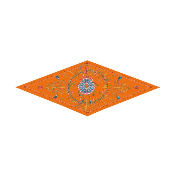 wholesale new twill silk scarf 122*45 cm women head silk scarves custom pattern twill bag silk scarf - Image 3