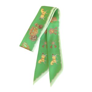 wholesale twill bag silk scarf women and men custom head silk scarves ribbon candy color silk scarf