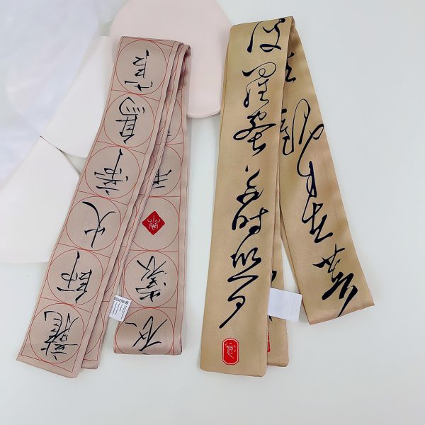 custom other scarves & shawls bag scarves for women flight wholesale printing quality women scarves - Image 5
