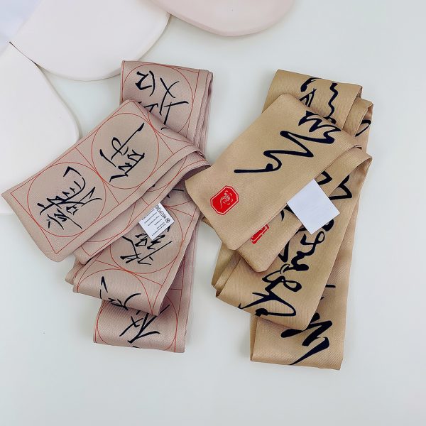 custom other scarves & shawls bag scarves for women flight wholesale printing quality women scarves - Image 6