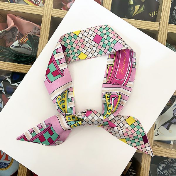 luxury scarves shawls for women original designer wholesale quality bag hijab ethnic knitted silk scarves - Image 5