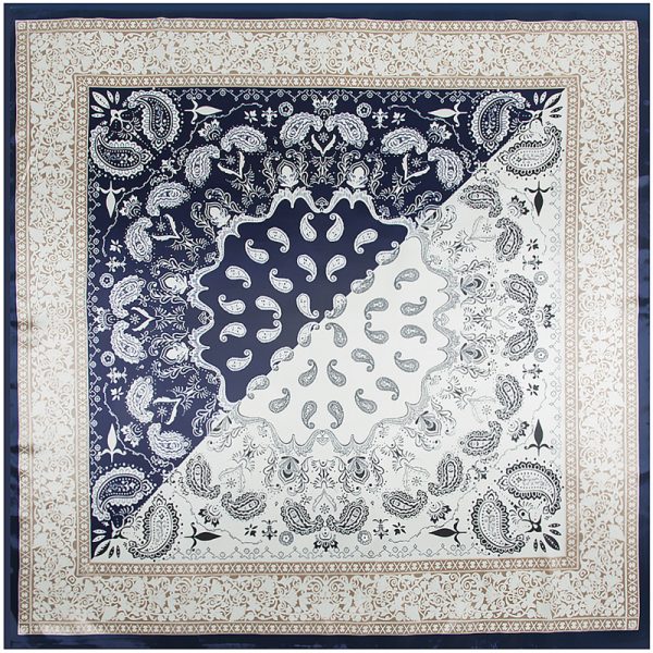 ethnic scarves & shawls wholesale hijab knitted square scarves original quality luxury silk scarf 90*90 cm - Image 2