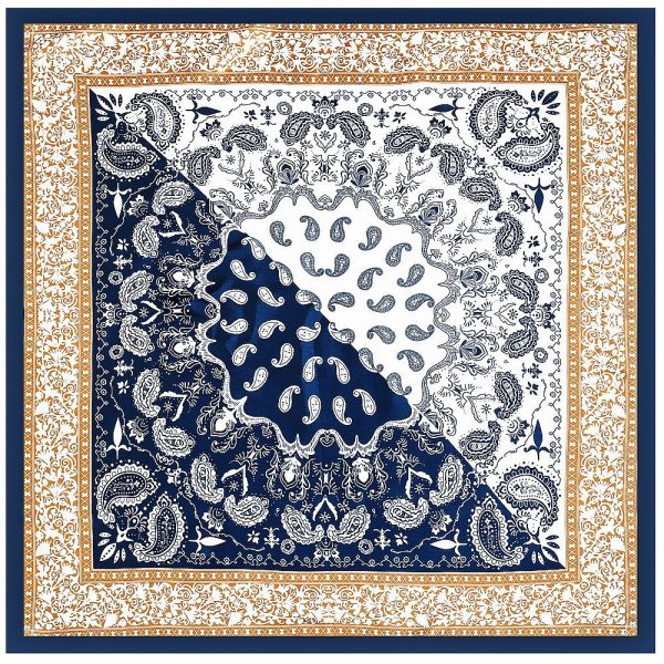 ethnic scarves & shawls wholesale hijab knitted square scarves original quality luxury silk scarf 90*90 cm - Image 6