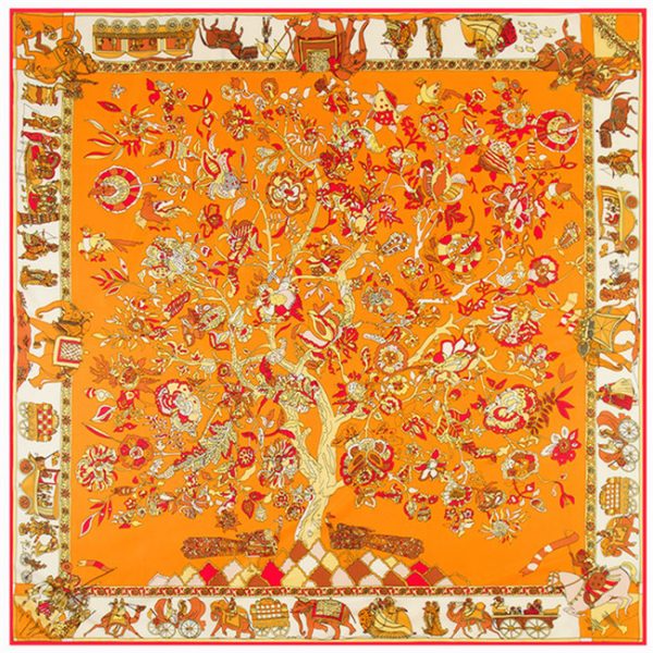 wholesale designer belly dance hip scarf other flight scarves shawls custom soft satin wrap scarf 130*130 cm - Image 5