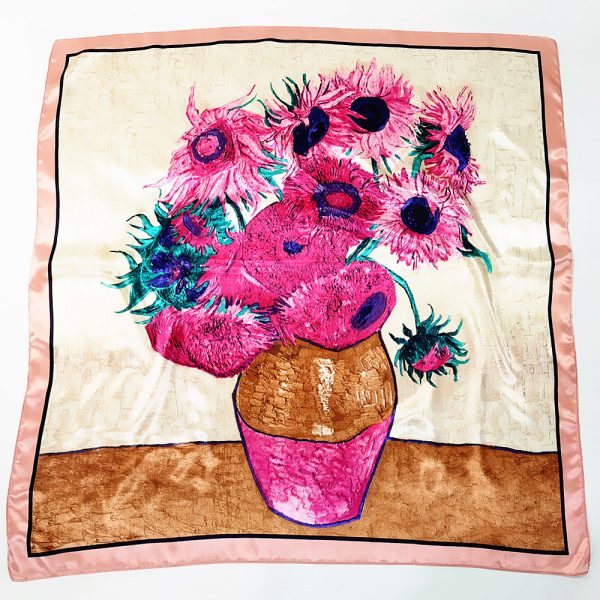 hijab silk scarves ring wholesale women designer square satin scarf custom flight muslim hijabs scarfs - Image 4
