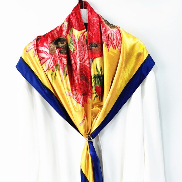 hijab silk scarves ring wholesale women designer square satin scarf custom flight muslim hijabs scarfs - Image 6