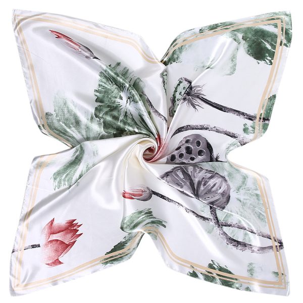 quality head silk other scarves shawls wholesale ladies luxury women satin  scarves custom scarf printing - Image 5