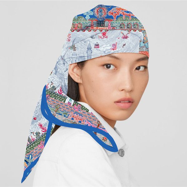custom silk scarf printing wholesale ethnic scarves & shawls square quality jersey hijab scarf women - Image 6