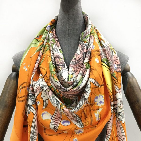 quality head hijab silk scarf 130*130 cmcustom printing scarf for women other scarves & shawls - Image 5