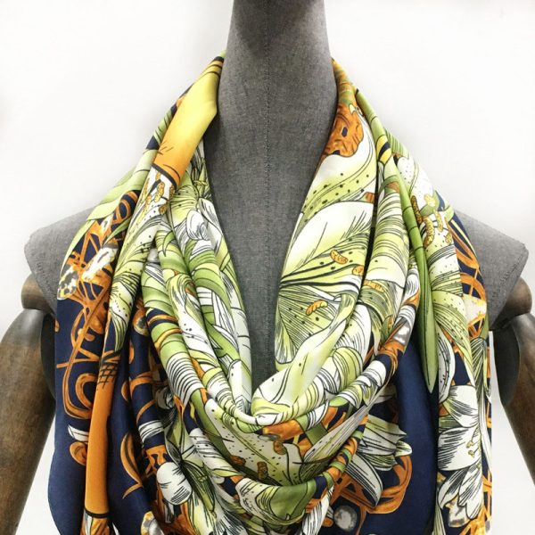 quality head hijab silk scarf 130*130 cmcustom printing scarf for women other scarves & shawls - Image 6