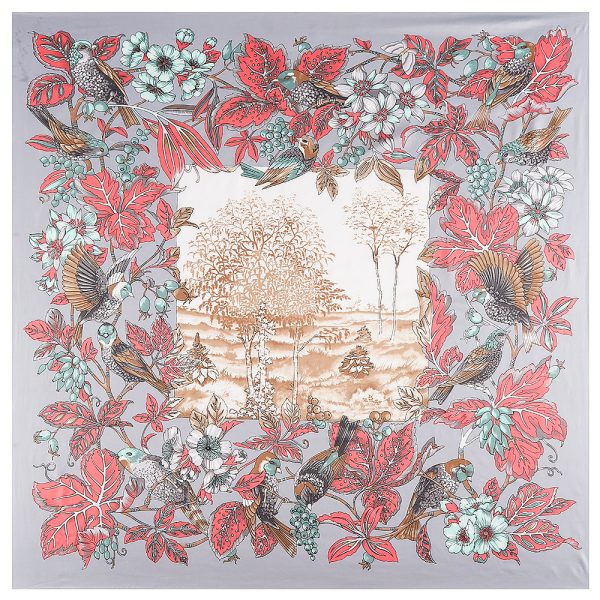 custom printing ethnic silk scarves & shawls chiffon rhinestone scarf jersey hijab square women scarf luxury silk - Image 2