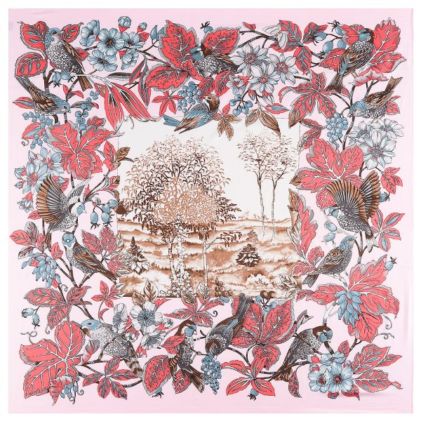 custom printing ethnic silk scarves & shawls chiffon rhinestone scarf jersey hijab square women scarf luxury silk - Image 3