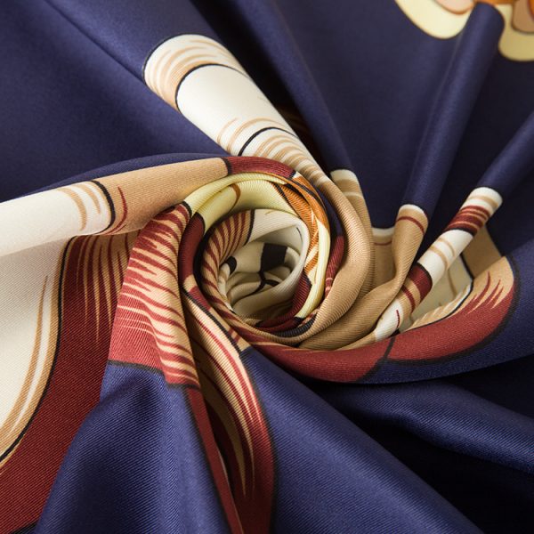 silk scarf for women cartoon custom high-quality silk scarves printing square belly dance hip scarves - Image 6