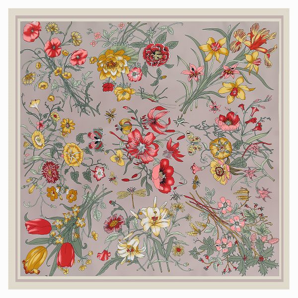 high quality silk scarves luxury brand 130cm square silk scarf for women other scarves & shawls