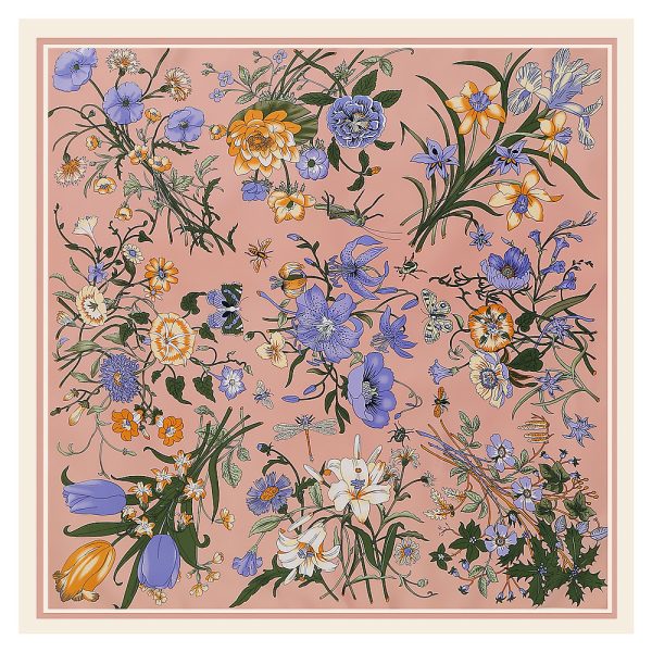 high quality silk scarves luxury brand 130cm square silk scarf for women other scarves & shawls - Image 2
