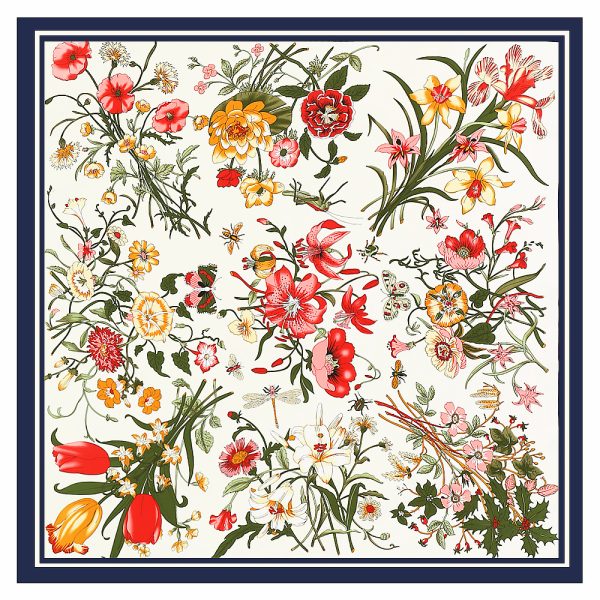 high quality silk scarves luxury brand 130cm square silk scarf for women other scarves & shawls - Image 3