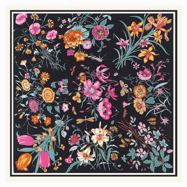 high quality silk scarves luxury brand 130cm square silk scarf for women other scarves & shawls - Image 6