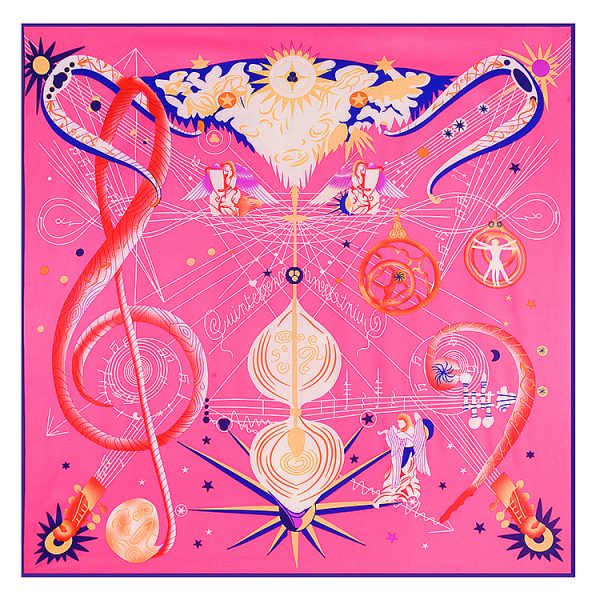 custom music head silk scarf for women wholesale luxury square silk satin scarf bandana designer hijab scarf - Image 3
