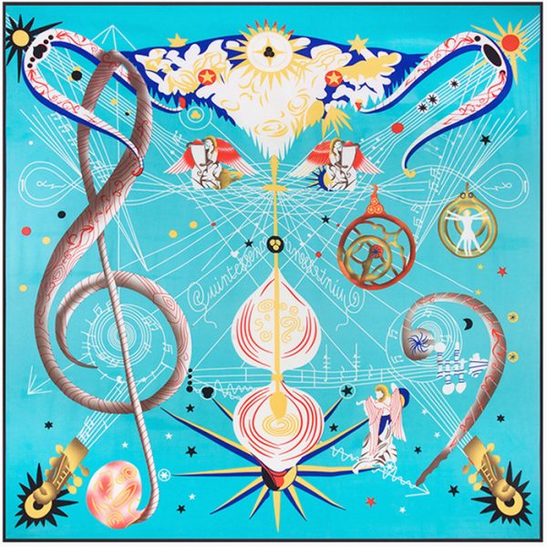 custom music head silk scarf for women wholesale luxury square silk satin scarf bandana designer hijab scarf - Image 5